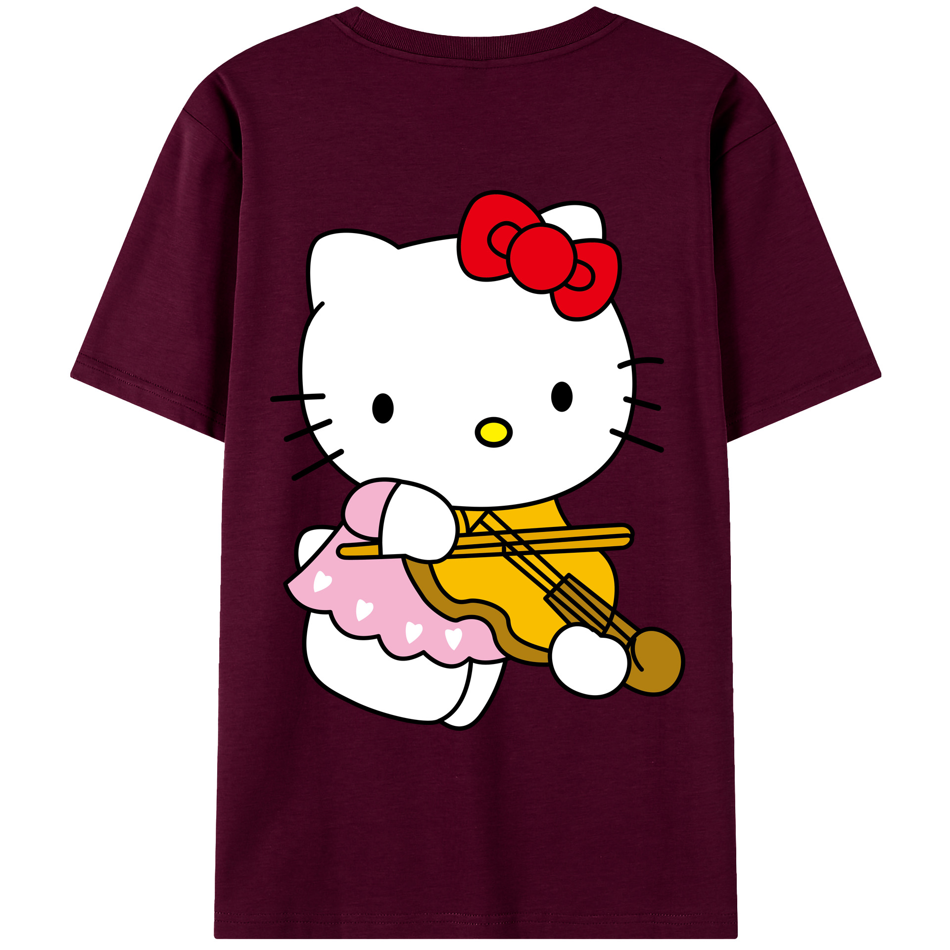 （画像用） Hello Kitty ハローキティ レディース半袖Tシャツ(バックプリント)